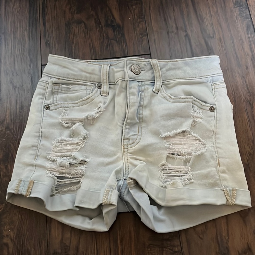 Aeropostale shorts white washed size 00